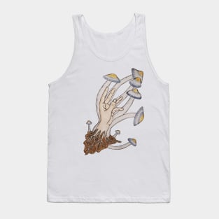 Hand with Mushrooms Tank Top